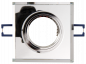 Preview: Einbaurahmen McShine Kristallglas eckig, transparent, 90x90mm