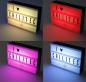 Preview: LED Leuchbox mit Buchstaben RGB