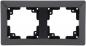 Preview: MILOS 2-fach Rahmen Anthrazit