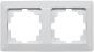Preview: MILOS 2-fach Rahmen weiß matt