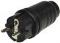 Preview: Schutzkontakt-Gummistecker für Außen 250V/16A, IP44