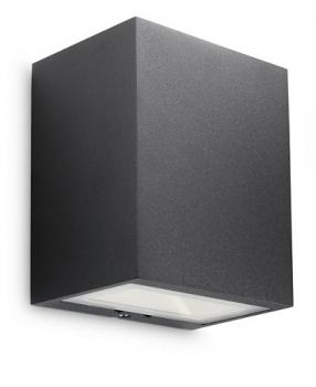 Philips Lighting myGarden LED-Wandleuchte Flagstone schwarz oder Edelstahl