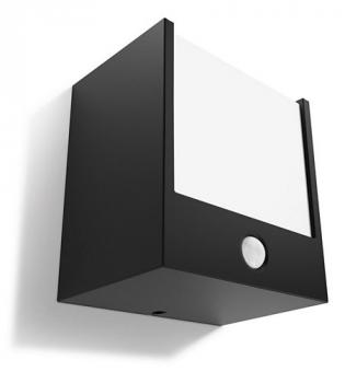 Preview: Philips Lighting myGarden LED-Wandleuchte Macaw schwarz mit Bewegungssensor