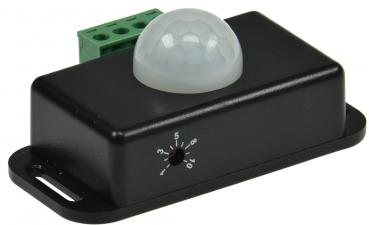 Preview: 12-24V Bewegungsmelder, max. 6A bis 8m Reichweite, 60°, 1-10min