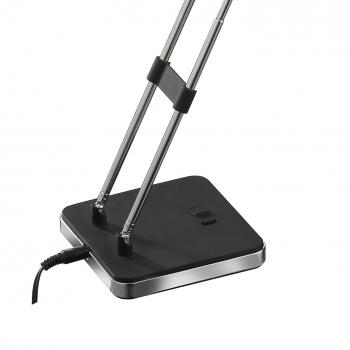 Tischleuchte silber/schwarz