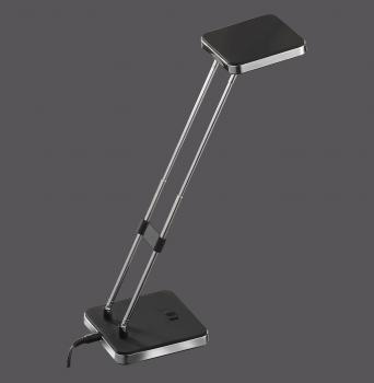 Tischleuchte silber/schwarz