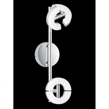 Honsel LED-Deckenleuchte Donut LB18 chrom Acrylglas 2x 6W 3000K