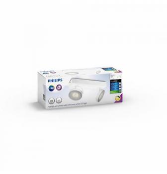 Preview: Philips Lighting myLiving LED-2er-Spot Clockwork weiß oder aluminium