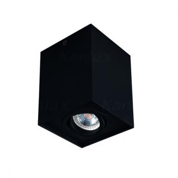 Preview: Kanlux Deckenspotleuchte Gord eckig GU10 schwarz/weiß/Aluminium