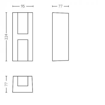 Philips Lighting myGarden LED-Wandleuchte Shadow