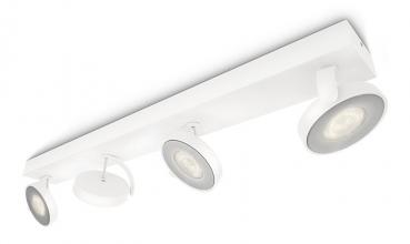 Preview: Philips Lighting myLiving LED-4er-Spot Clockwork weiß oder aluminium
