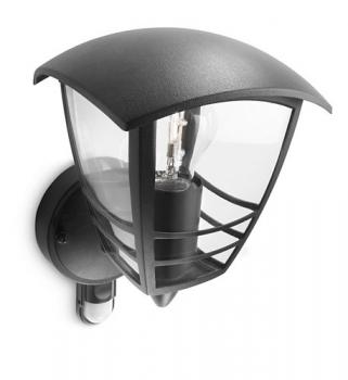 Preview: Philips Lighting myGarden Wandleuchte Creek schwarz oder weiß mit Bewegungsmelder