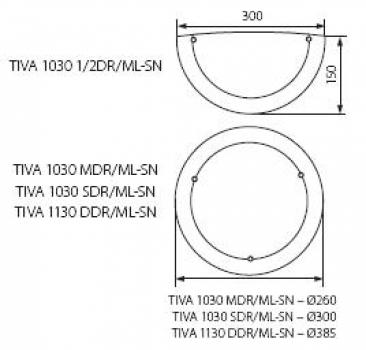 Preview: Kanlux Wandleuchte TIVA max. 60W