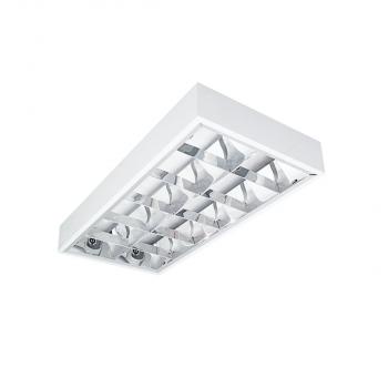Aufbau Rasterleuchte NOTUS 4 LED 218 NT, weiß, IP20, G13 Sockel, 2x 60cm Röhre