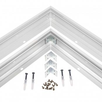 Preview: Aufbaurahmen für 120 x 30 cm LED Panel Metall