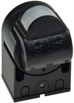 Preview: Aufputz Bewegungsmelder "CBM" 180° IP44, 1-1000W, 3-Draht, schwarz