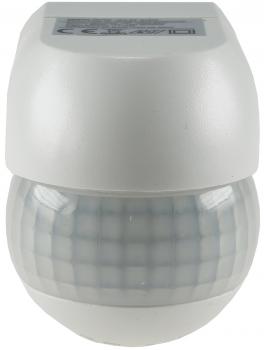Preview: Aufputz Bewegungsmelder "CBM-Slim" 180° LED geeignet, IP44, 1-800W, weiß