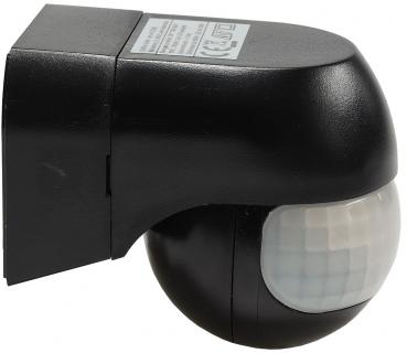 Preview: Aufputz Bewegungsmelder "CBM-Slim" 180° LED geeignet, IP44, 1-800W, schwarz