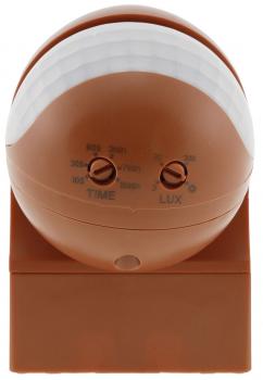 Preview: Aufputz Bewegungsmelder "CBM-Slim" 180° LED geeignet, IP44, 1-800W, ziegelrot