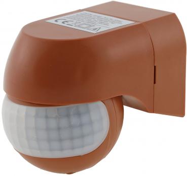 Aufputz Bewegungsmelder "CBM-Slim" 180° LED geeignet, IP44, 1-800W, ziegelrot