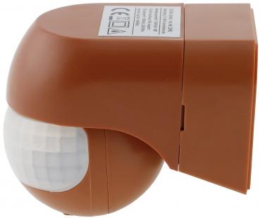 Preview: Aufputz Bewegungsmelder "CBM-Slim" 180° LED geeignet, IP44, 1-800W, ziegelrot