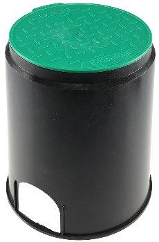 Bodeneinbaudose mit 2 Ausgängen ØxH168x236mm, z.B. für IP68 Verteilungen