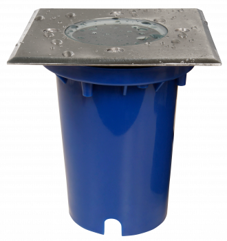 Bodeneinbauleuchte McShine BL-12Q, GU10-Fassung, 120x120x125mm, mit 2 Eingängen