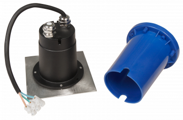 Preview: Bodeneinbauleuchte McShine BL-12Q, GU10-Fassung, 120x120x125mm, mit 2 Eingängen