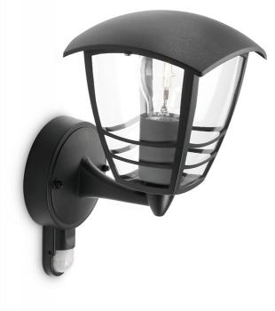 Preview: Philips Lighting myGarden Wandleuchte Creek schwarz oder weiß mit Bewegungsmelder
