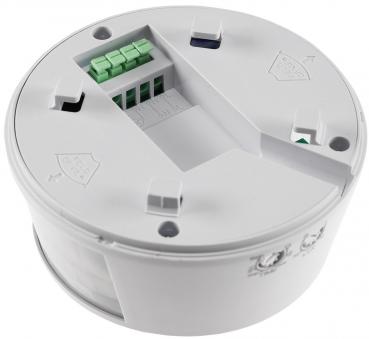 Preview: Decken Aufbau Bewegungsmelder 360°TRIO LED geeignet, 15m Detektion, weiß