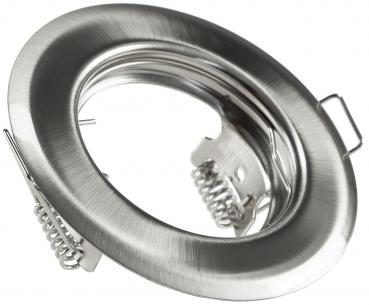 Preview: Decken-Einbaustrahler "SR80" chrom-matt starr, Ø80mm, für 50mm Lampen