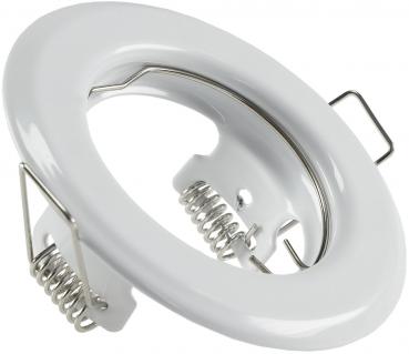 Preview: Decken-Einbaustrahler "SR80" weiß starr, Ø80mm, für 50mm Lampen