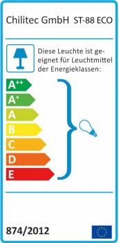 Preview: Decken-Einbaustrahler "ST-88 Eco" Einbau Ø 65mm, Außen Ø 88mm, schwenkbar