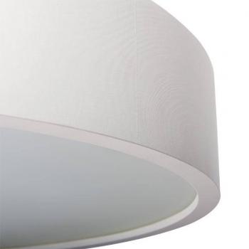 Preview: Deckenleuchte aus Echtholz Ø375mm mit 2x E27 Fassung in Weiß Matt