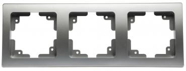 Preview: DELPHI 3-fach Rahmen silber