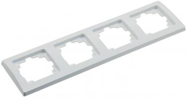 Preview: DELPHI 4-fach Rahmen weiß