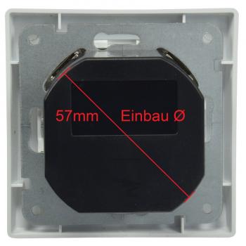 Preview: DELPHI Schutzkontakt-Steckdose, weiß 250V~/ 16A, UP, 2x USB Buchse je 5V/1A