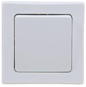 DELPHI Wechsel-Schalter, UP, weiß 250V~/ 10A, inkl. Rahmen, Klemmanschluss