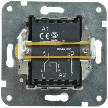 Preview: DELPHI Wechsel-Schalter, UP, weiß 250V~/ 10A, Klemmanschluss, OHNE Rahmen