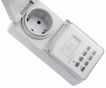 Preview: Digitale Zeitschaltuhr McPower mit 10 Programmen, 2er Pack, IP44