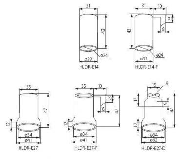 Preview: E14 auf GU10 Adapter