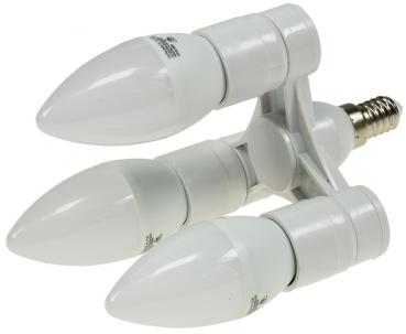 Preview: E14-Fassung "Triple", 3-fach Adapter auf 3x E14-Schraubfassungen