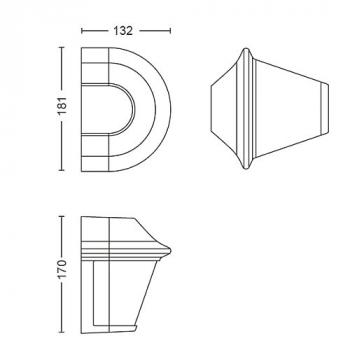 Philips Lighting myGarden Wandleuchte Serres
