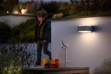 Preview: Philips Lighting Wandleuchte Hedgehog anthrazit oder grau