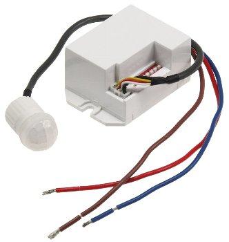 Einbau-Bewegungsmelder "CT-PIR Mini" 230V, 800W, Ø 15mm, LED geeignet, weiß