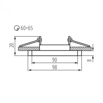 Preview: Einbau-Downlight MORTA  OCT-B
