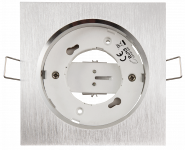 Einbaurahmen McShine DL-304 eckig, 108x108mm, GX53, Eisen gebürstet