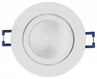 Preview: Einbaurahmen McShine DL-54 rund, Clip-Verschluss, IP44, weiß