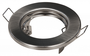 Einbaurahmen McShine ER-80 Edelstahl gebürstet, Ø80mm, starr