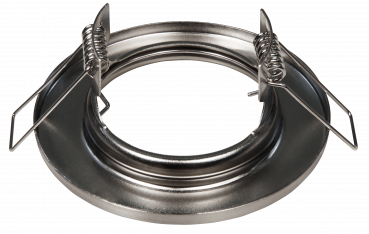 Preview: Einbaurahmen McShine ER-80 Edelstahl gebürstet, Ø80mm, starr